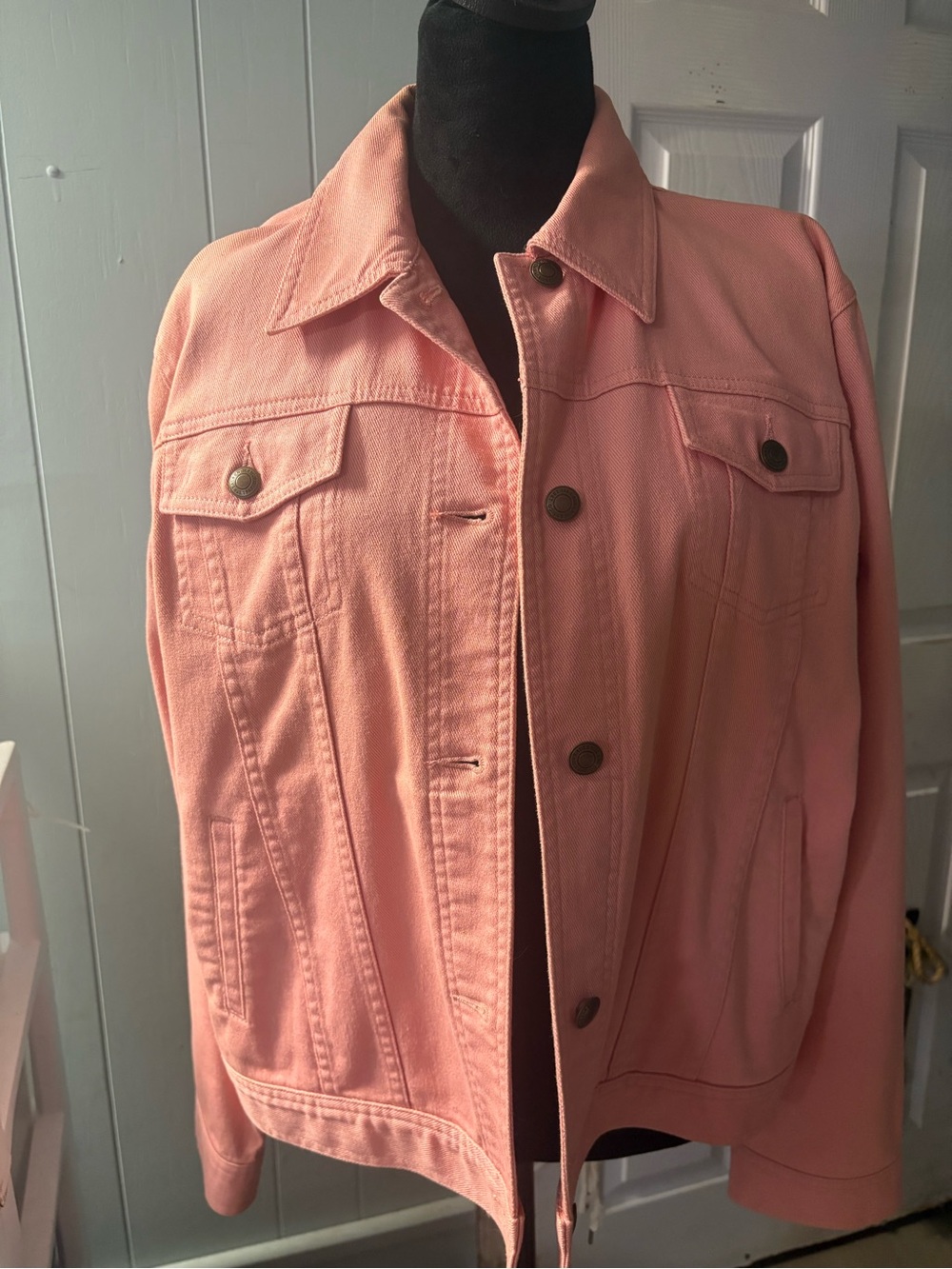 Ralph Lauren Women’s Pink Denim Jacket - Lightweight Button-Up Coat